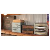 ABC Bearings cabinet & 3 Drawer Units