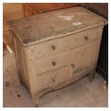 Painted Commode with 3 Drawers