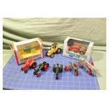 8 small tractors - threshing machine, 2 in box