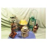 Lamps, Brass lantern, Camping lamp & others