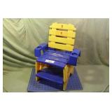 Kids Plastic Lawn chair  w/ cup holders