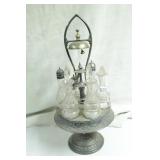 Cruet set & Server with Bell - 6pc set w/ Spoon