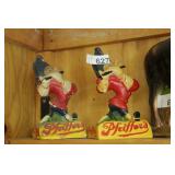 Pfeiffers figurines - 2 count - Chalkware pieces