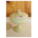 Fenton Glass Covered Candy dish