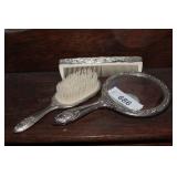 Comb, Brush & Mirror Set