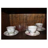 Tea cups & Saucers -  Group of 4