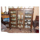 Tiger Oak  - Lions head  - China Cabinet