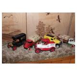 Diecast Banks & Delivery trucks