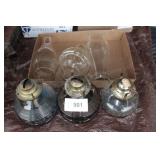 Oil Lamps - Group of 3