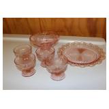 Glass - Pink Depression style glass