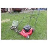 Push Mower & seed Spreader