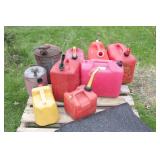 Gas cans & Rubber mats