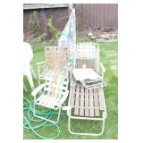 Lawn Chairs, Umbrellas & Garden hose