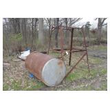 Fuel Tank & stand - Approx 500 Gallon