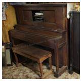 Player Piano, Bench and Piano Rolls (no cabinet)