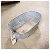 Galvanized tub 22" long