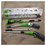 Greenworks limb saw w/ extra head & charger