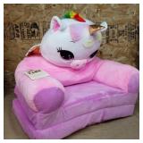 unicorn pink kids sofa