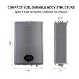 Tankless Water Heater Natural Gas, Camplux 6.86gpm