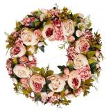 Bernice-19" artificial floral wedding wall or