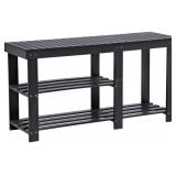 LBS06BK Sohgmics Bamboo shoe organizer