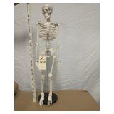 34" tall skeleton on stand