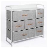 0587 CubiCubi 7 drawer chest - grey