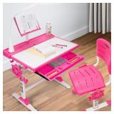 x002R7ZJFV Desk and chair set for kids Pink