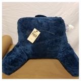 Blue backrest pillow
