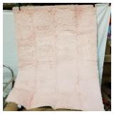 Yome-pink-soft,shaggy area rug-4x5.3ft