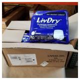 LivDry- protective underwear-4 bags of 10- (size