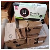3 boxes of Kotex security pads (3-44 count per