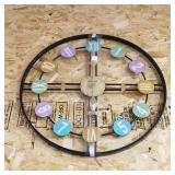 Large wall clock-24" decorative farmhouse wall