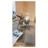 Brass hummingbird lamp