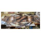 Abstract canvas wall art-small W40"X H20"