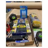 box of misc. tools-tape measures,screw