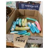 box of pastel color box cutters