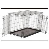 large black dog crate