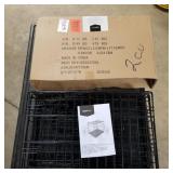 small black pet crate