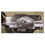 Oakland Raiders team logo on canvas-60w X32h