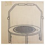 foldanle-trampoline with handle support