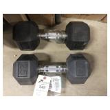 2) 614108 25# dumbells