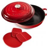 Unocasa Enamel Cast iron casserole dish