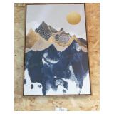 Mountain scape wall art 24"X14"