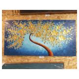 Wall art 18"X36 flower tree