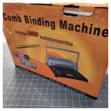 Comb binding machine