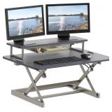 970467 SHW Adjustable standing desk w/ monitor ris