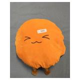 Emoji pillow Orange smiley face.