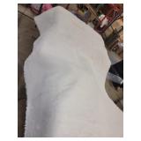 white colored 6 x 9 accent floor with rubber back