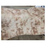 varagated tan and cream non skid back 5 x 8 ft